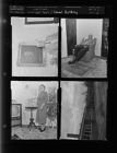 Couple in home; School building (4 Negatives) (December 6, 1957) [Sleeve 18, Folder c, Box 13]
